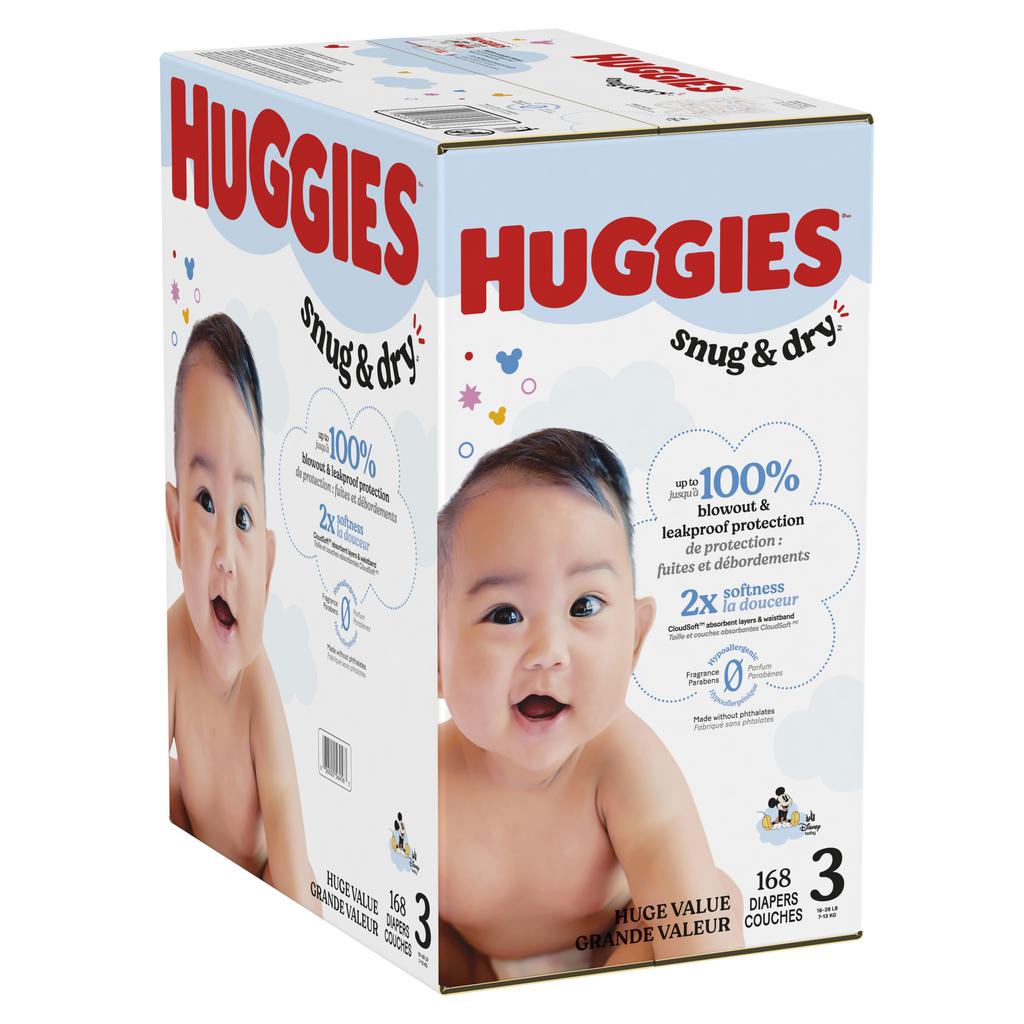 Huggies Pañales para Bebé Snug & Dry Talla 3 / 168 Unidades Huggies