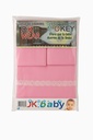 JUEGO DE SABANA CON CUBRE COLCHON PARA BEBE CUNA