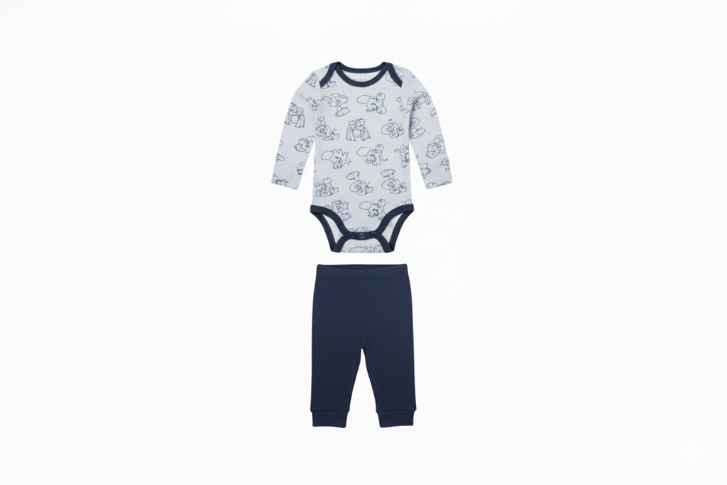 Conjunto  Body M/l +  Body M/c +  Pantalon