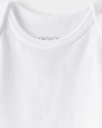 Baby 5-Pack Sleeveless Bodysuits - White