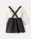Baby 3-Piece Halloween Tee & Jumper Set - White/Black