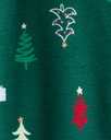 Baby Green Trees 100% Cotton Long-Sleeve Sleep & Play Pajamas - Green