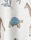 Baby Organic Cotton Safari-Print Sleep & Play Pajamas