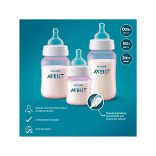 SET BIBERONES ANTI CÃLICOS PHILIPS AVENT DE 4, 9 Y 11ONZAS