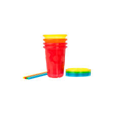 VASOS SEMI-DESECHABLES CON SORBETO, 4' 1157