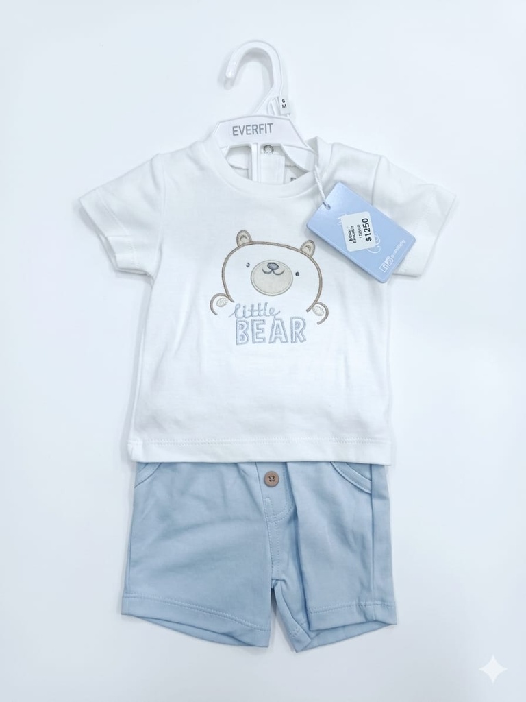 ROPA DE BEBE NINO CONJUNTO SHORT