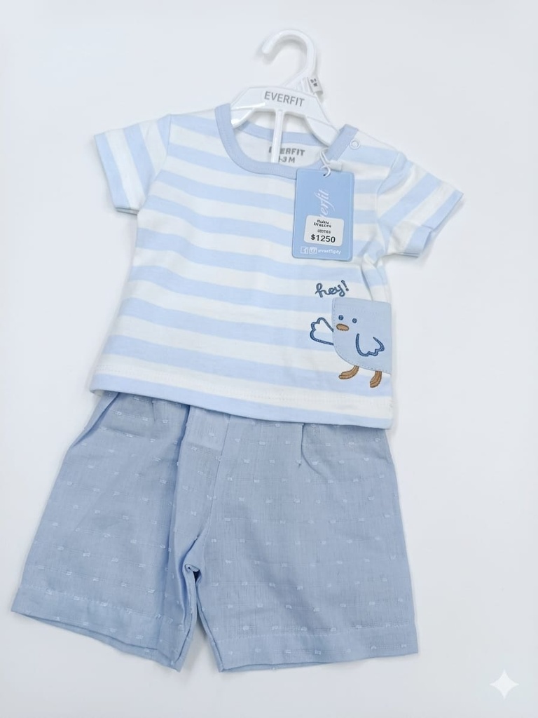 ROPA DE BEBE NINA CONJUNTO SHORT