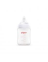 PIGEON SOFTOUCH BIBERON ROSCA BLANCA 160 ML. 5OZ.