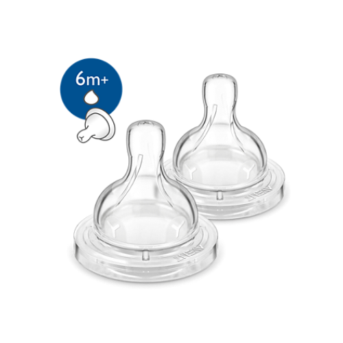 2 Tetinas Philips AVENT Flujo Espeso Anti-cólico