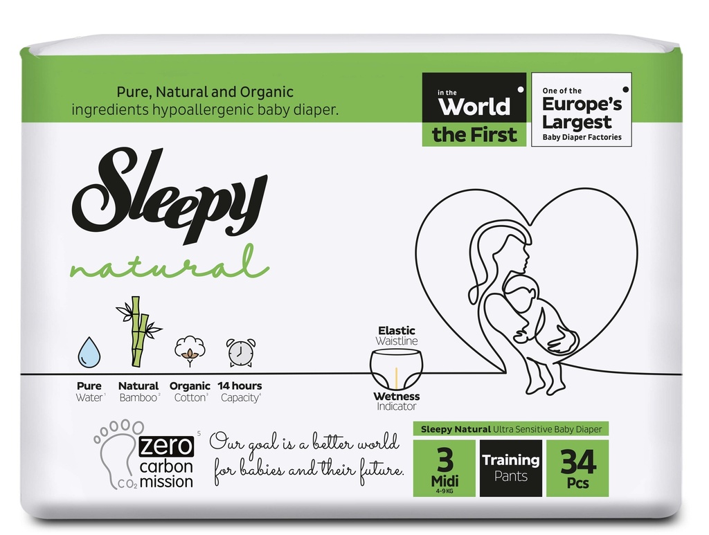 SLEEPY NATURAL TRAINING PANTS NUM.3