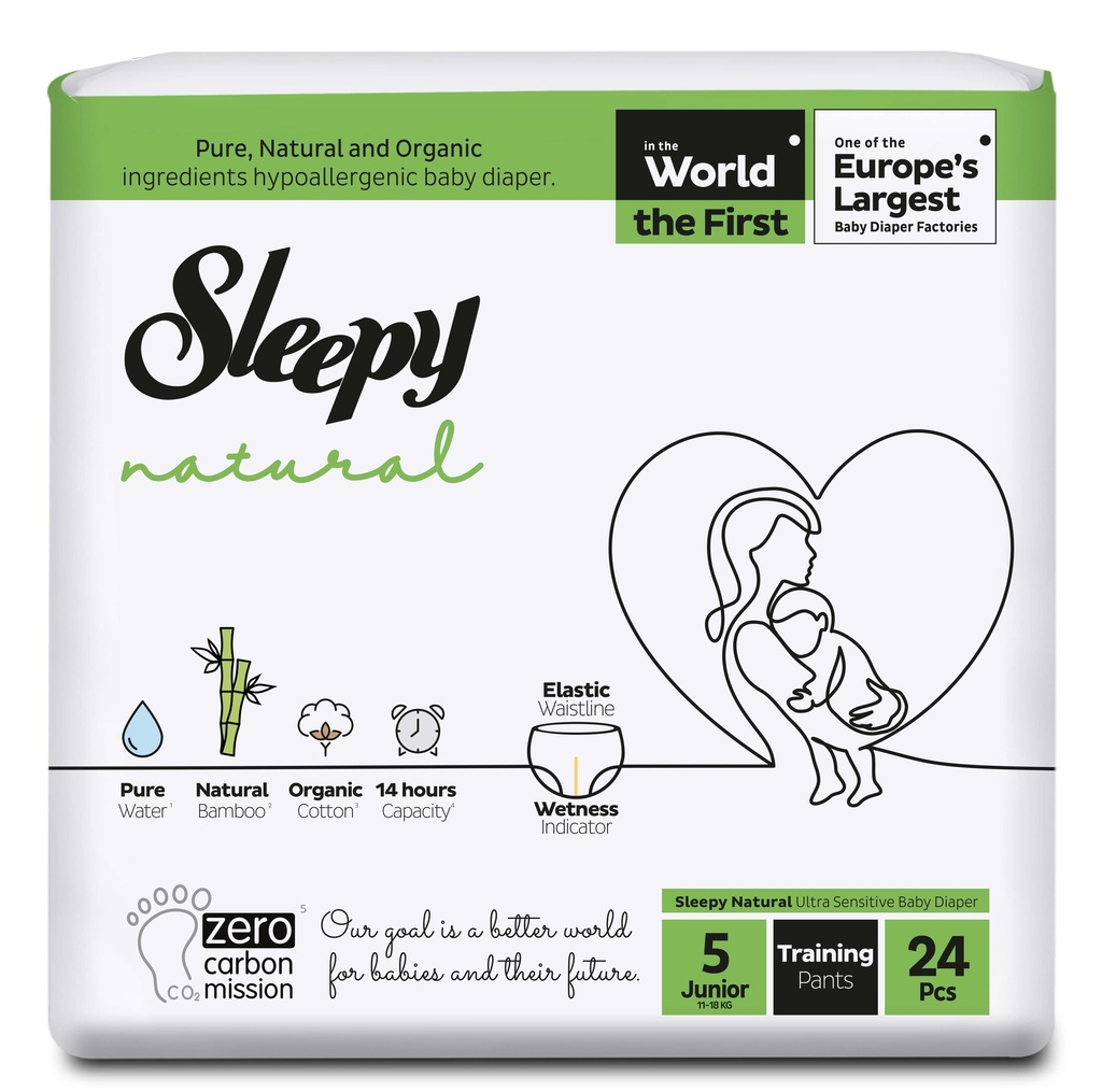 SLEEPY NATURAL TRAINING PANTS NUM.5