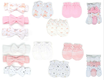 SET 3MANOPLAS+3VINCHA P/B A77052