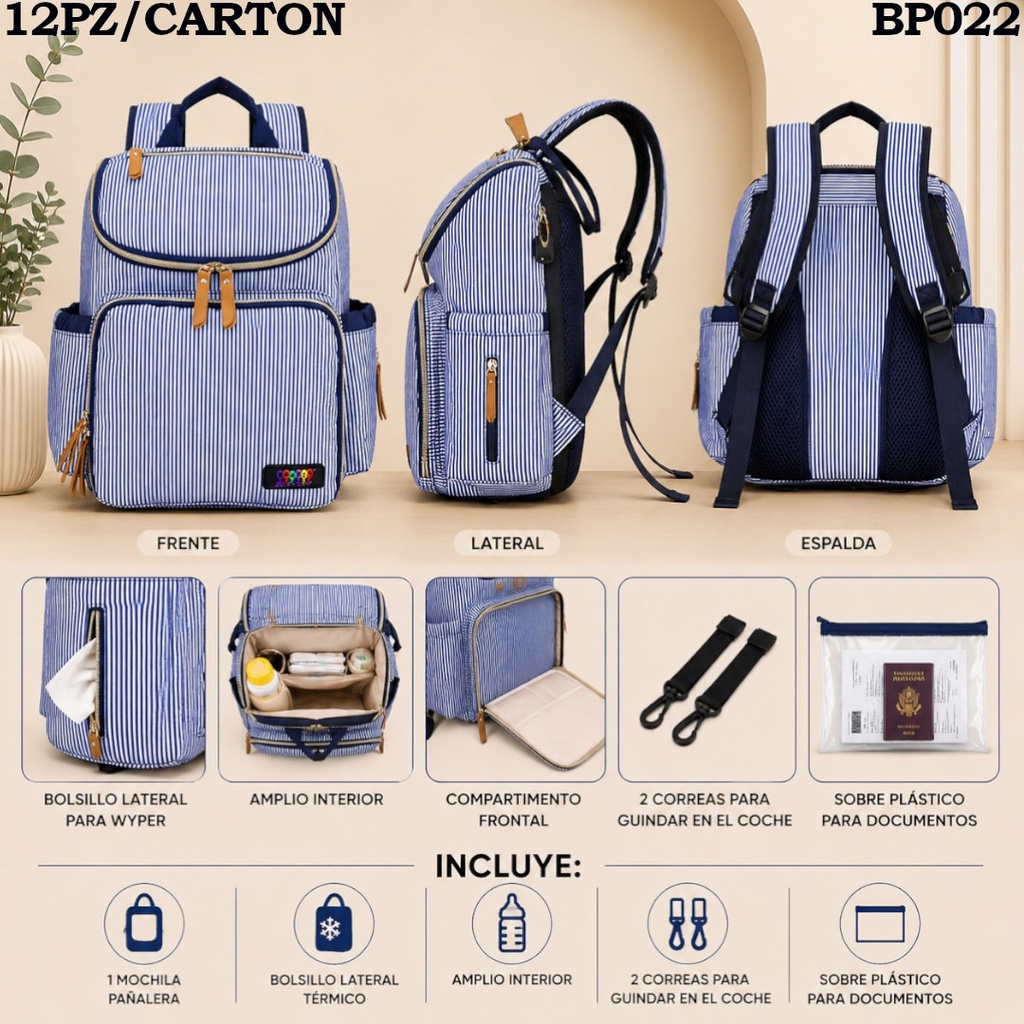 MOCHILA PAÑALERA WB BO022