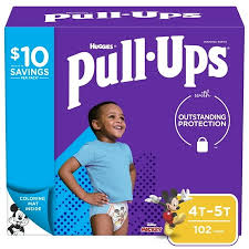 HUGGIES PULL-UPS TRAINING PANTS FOR BOYS 4T/5T 104U