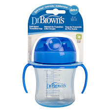 DR BROWN'S - TASA 6OZ TRANSICION 6M+ AZUL