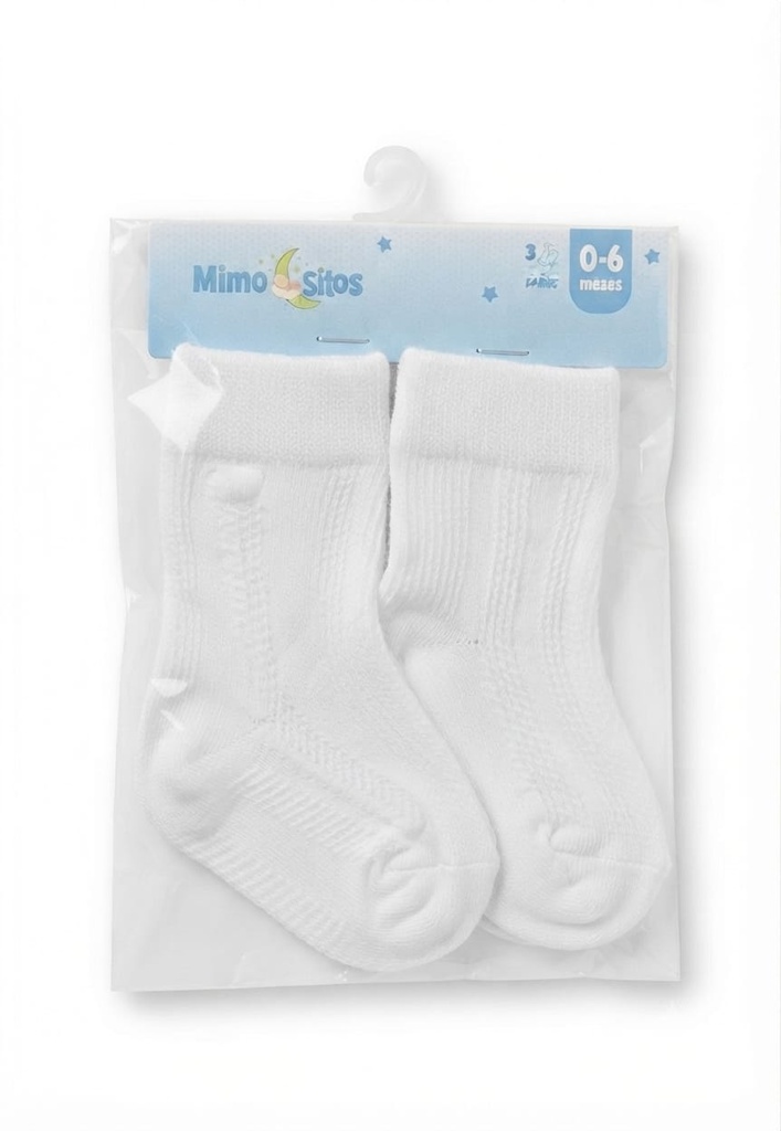 MEDIAS BLANCA LISAS