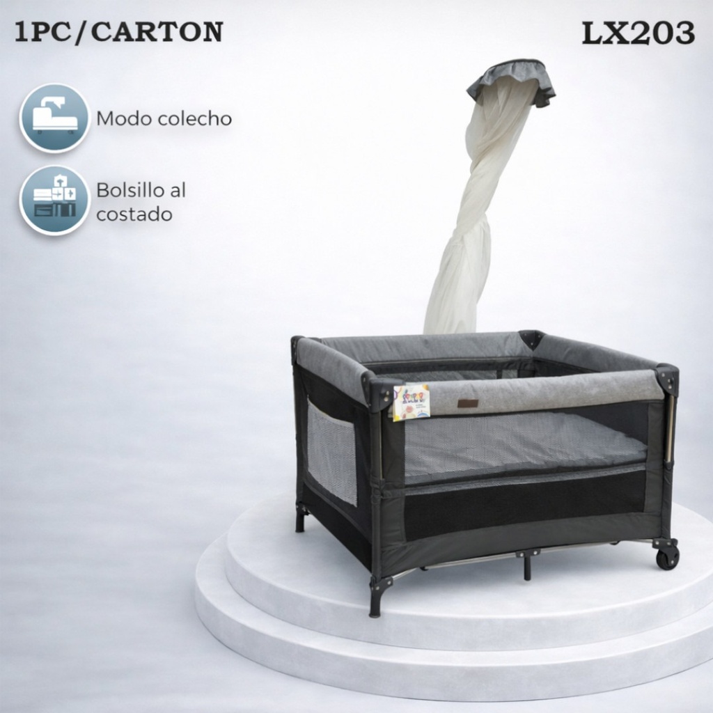 CORRAL PARA BEBE GREY
