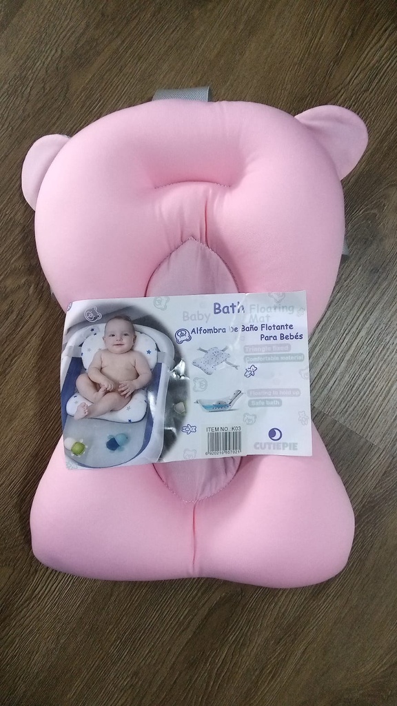ASIENTO DE BAÃO C/TIRAS AZUL/ROSADO