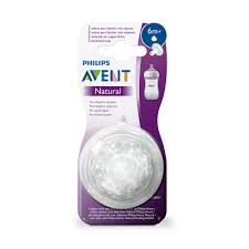 2 TETINAS PHILIPS AVENT FLUJO RÃPIDO NATURAL 2.0