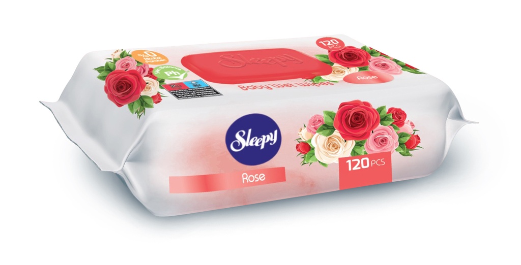 WIPES SLEEPY ROSAS 120U