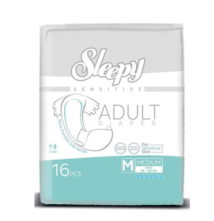 PAÑAL ADULTO SLEEPY SENSITIVE M 16U