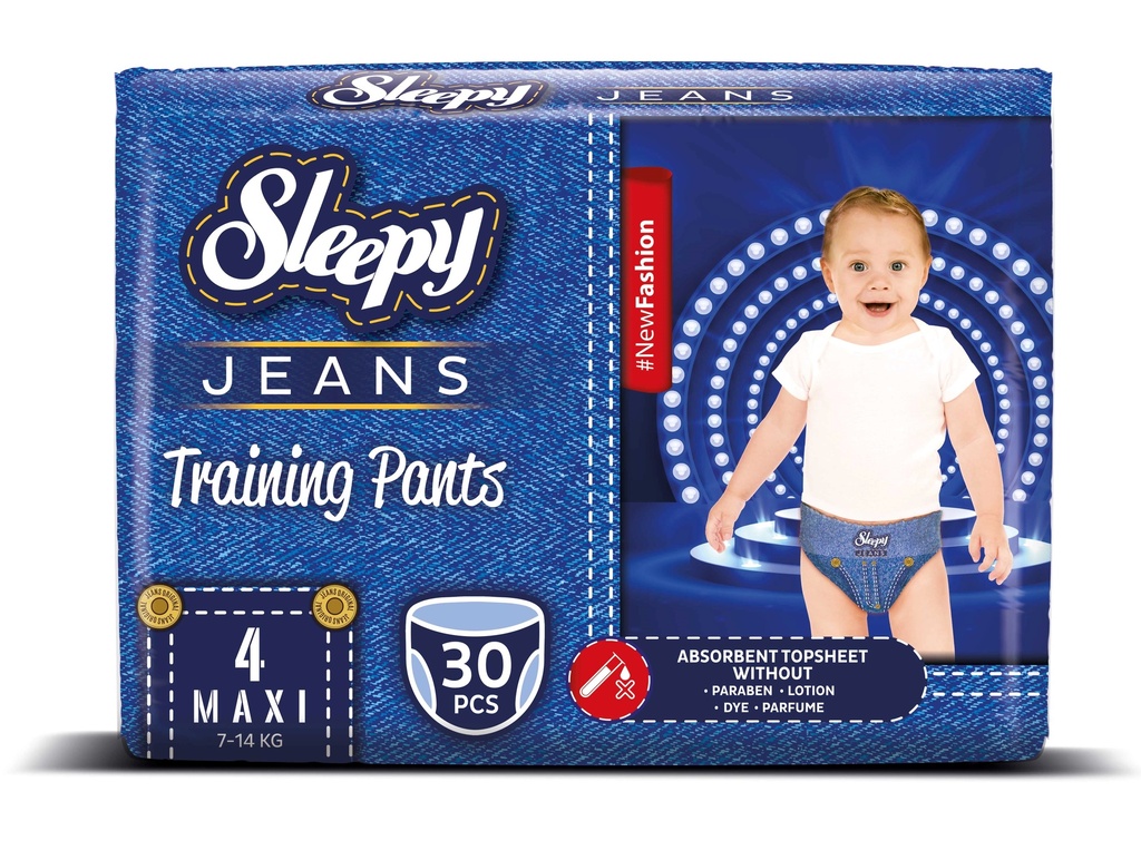 SLEEPY JEANS TRAINING PANTS MAXI SIZE 4
