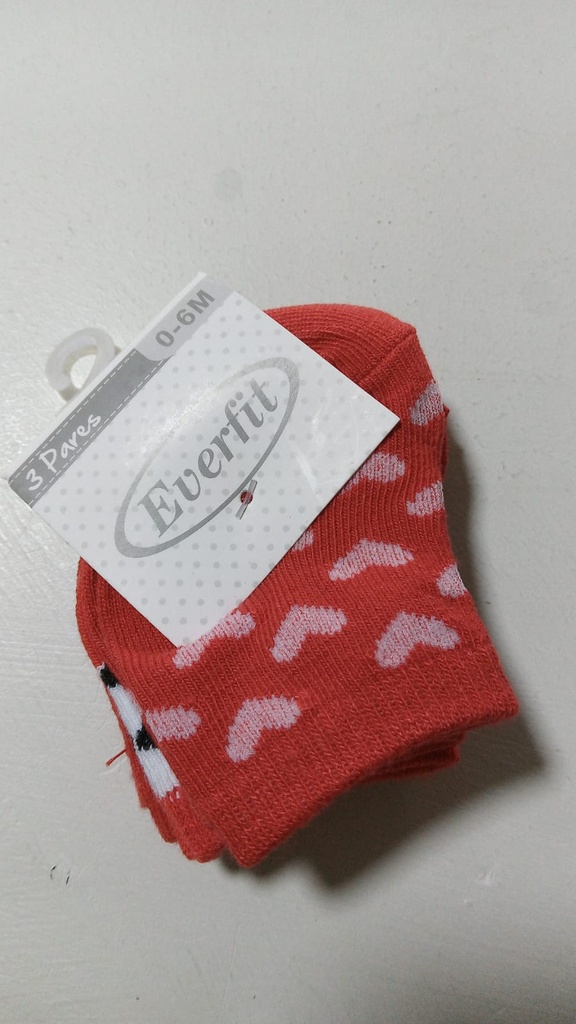 SET MEDIAS EVERFIT 3 PARES 0-6M  STYLE 4447