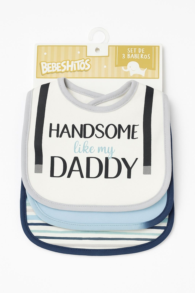 SET 3 BABEROS P/BEBE WAKIDS A77254