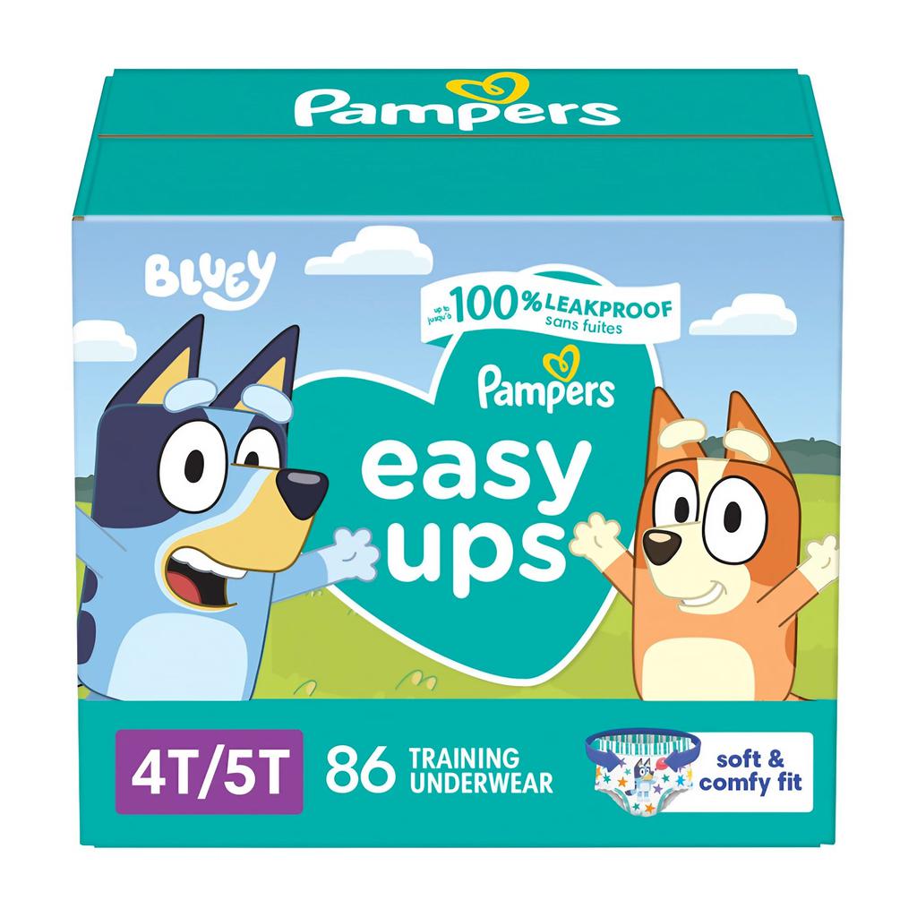PAMPERS EASY UPS PAÃ±ALES DE ENTRENAMIENTO BOYS AND GIRLS TALLA 4-5 / 86 UNIDADES