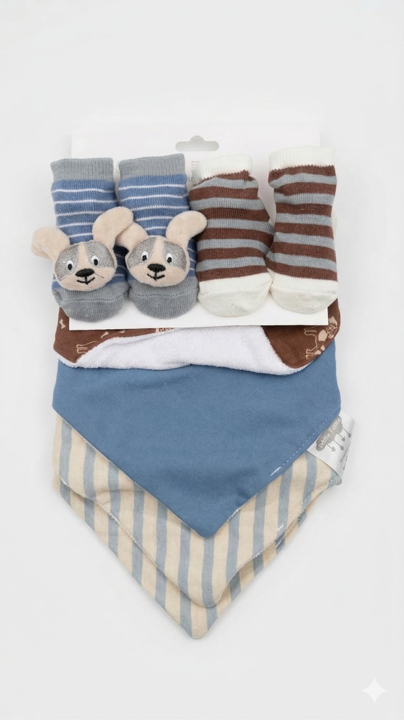 SET MEDIAS Y BANDANA PERRITO