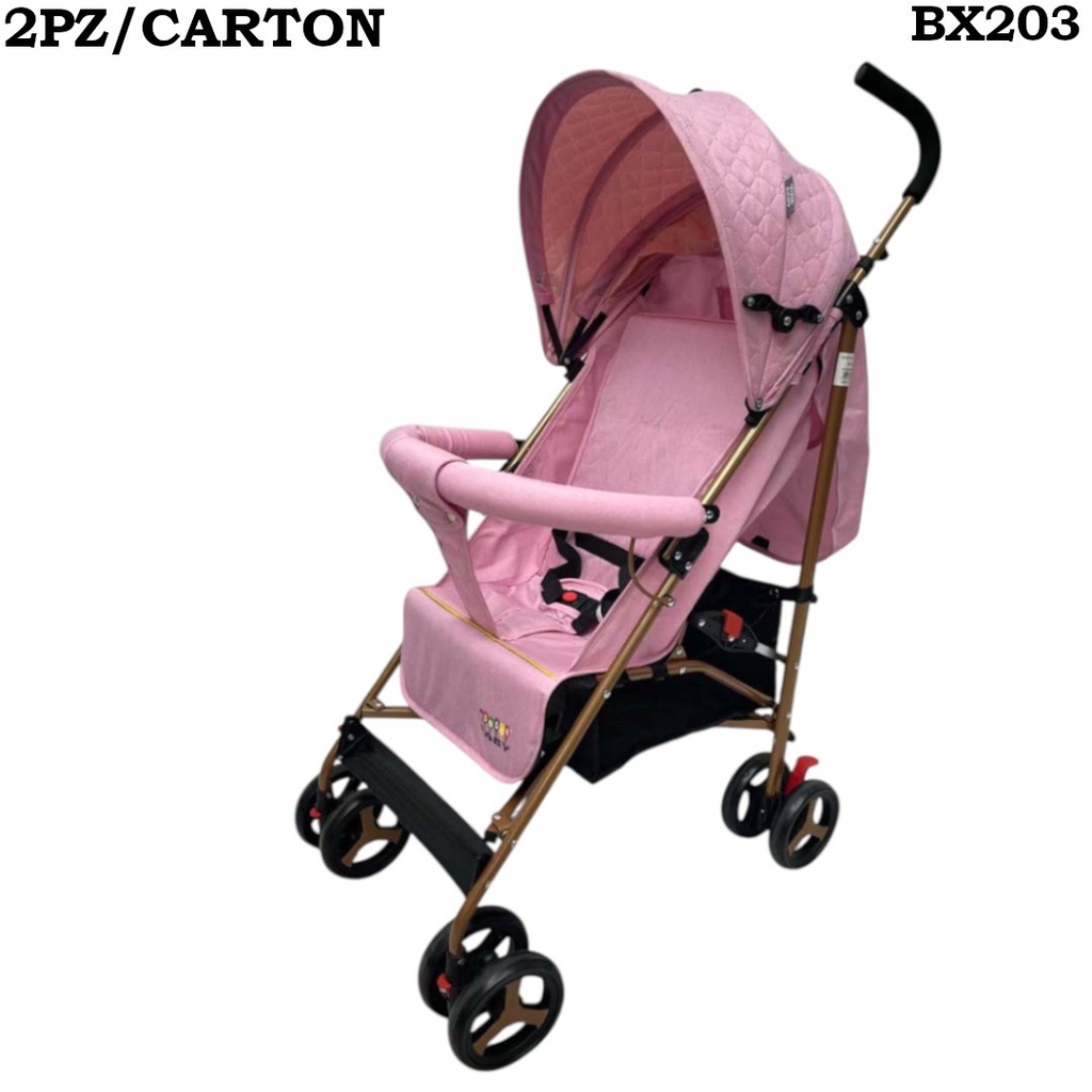 COCHE PARA BEBE ROSA