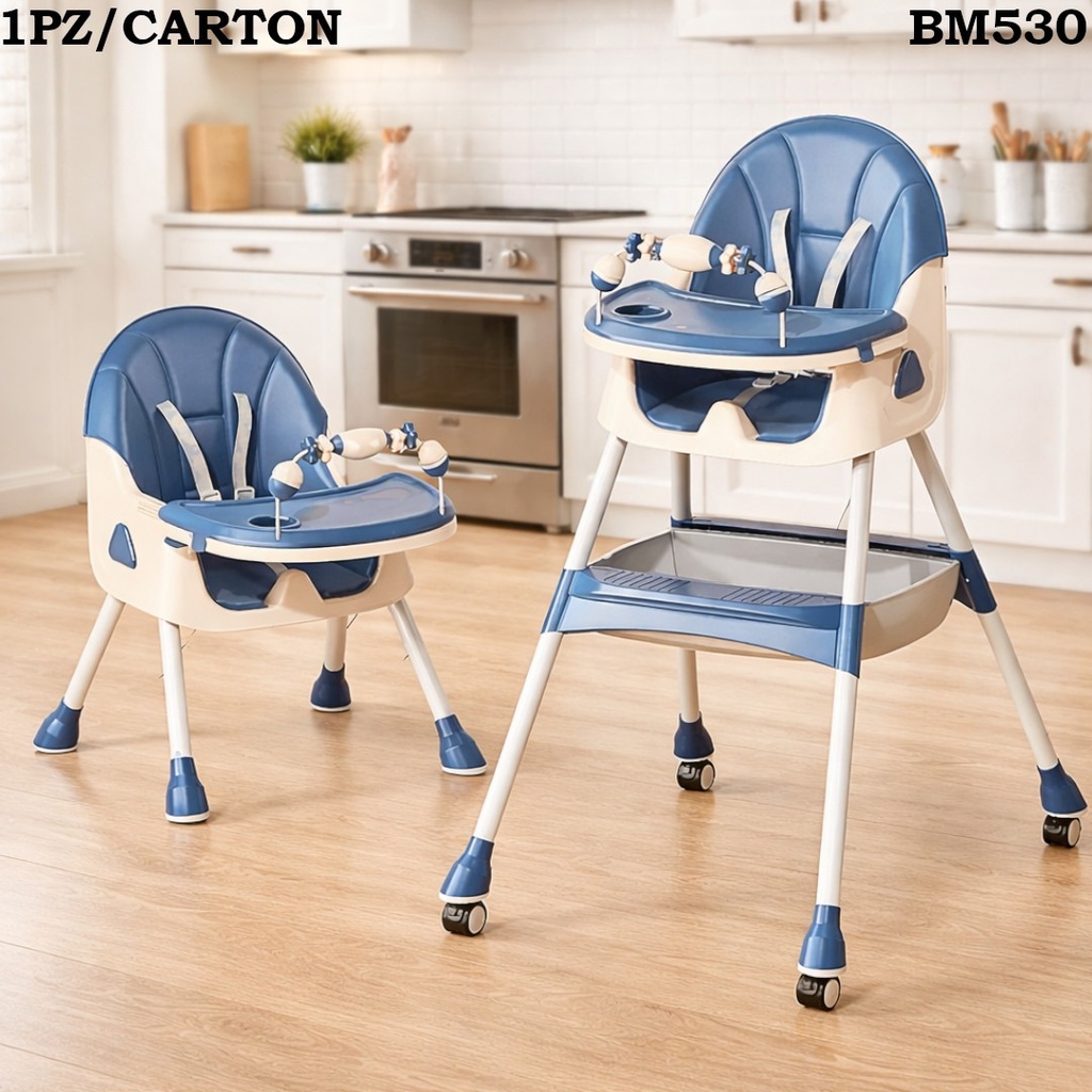 SILLA DE COMER PARA BEBE AZUL