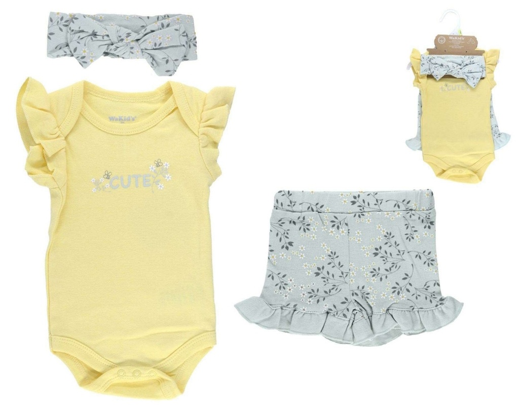 SET BODY+ FALDA+ VINCHA P/ BEBE R-90708