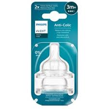 2 TETINAS PHILIPS AVENT FLUJO MEDIO ANTICÃLICO