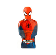 SHAMPOO GELATTI, 3 EN 1, CON DISEÃ±O DE SPIDER MAN -350ML