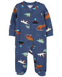 DINOSAURS 2-WAY ZIP COTTON SLEEP & PLAY