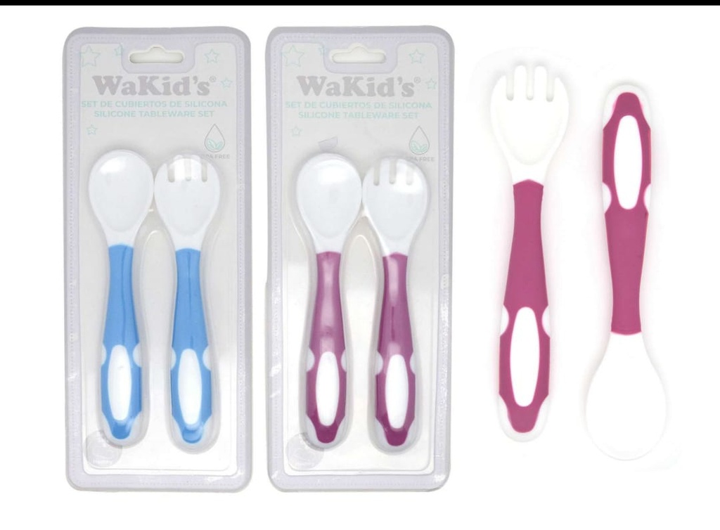 SET CUCHARITA + TENEDOR P/BEBE  A-77184
