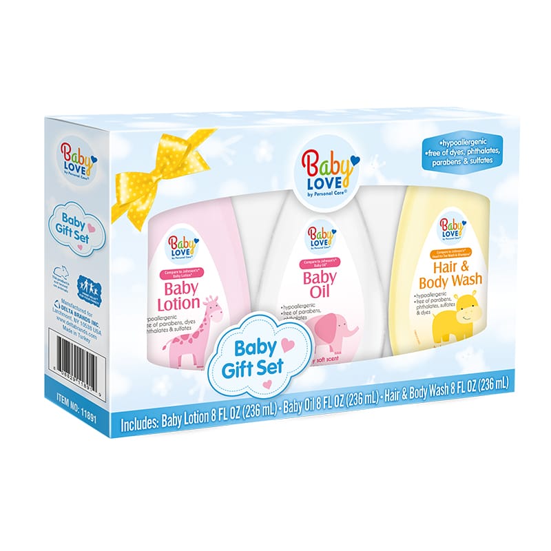 SET BABY LOVE 3 PCS 8 OZ
