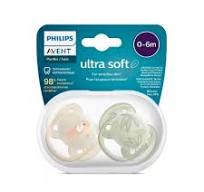2 Chupetes Philips AVENT Ultra Soft 0-6 meses