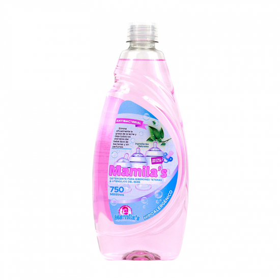 MAMILAS DETERGENTE DE BIBERONES 750ML.
