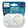 Philips Avent Air Night Soother Girl 0-6m 2Pk