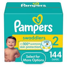 Pampers Swaddlers Diapers, Size 2, 144