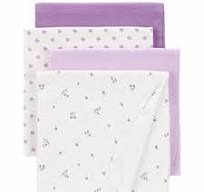 Carter's 4-Pack Receiving Blankets | Baby Girl