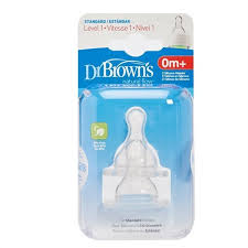 Tetinas de silicona Dr Brown's Natural Flow – Nivel 1 0m+