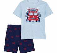 Baby 2-Piece Firetruck Tee & Short Set 3M