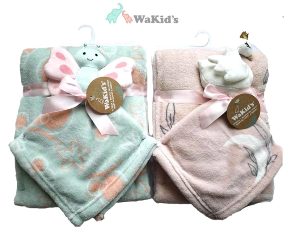 COBIJA de bebe c/ mantas y anonador