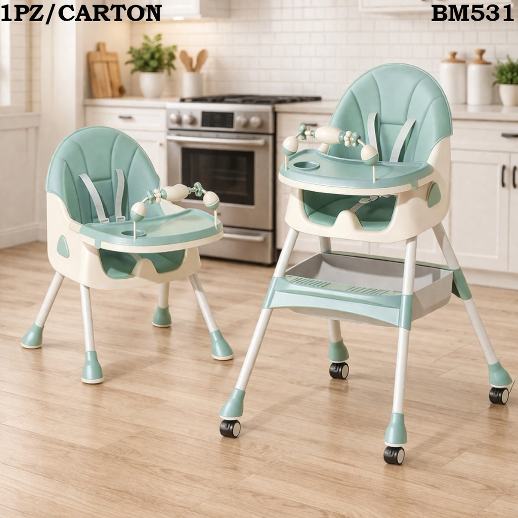 SILLA DE COMER PARA BEBE VERDE