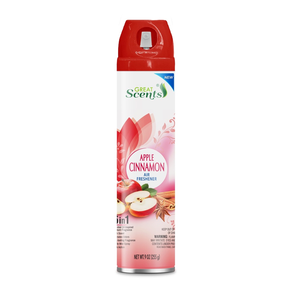 AMBIENTADOR MANZANA CANELA GREAT SCENTS 9 OZ.
