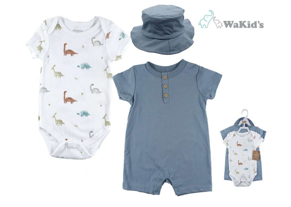 SET BODY Y ENTERIZO + GORRO P/BEBE