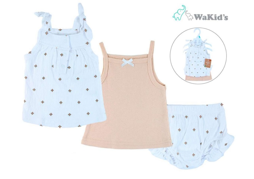 SET 2 TOPS+ PANTY P/BEBE NIÑA